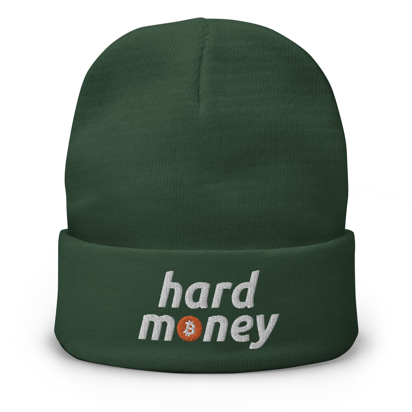 Hard Money BTC Bitcoin Embroidered Beanie