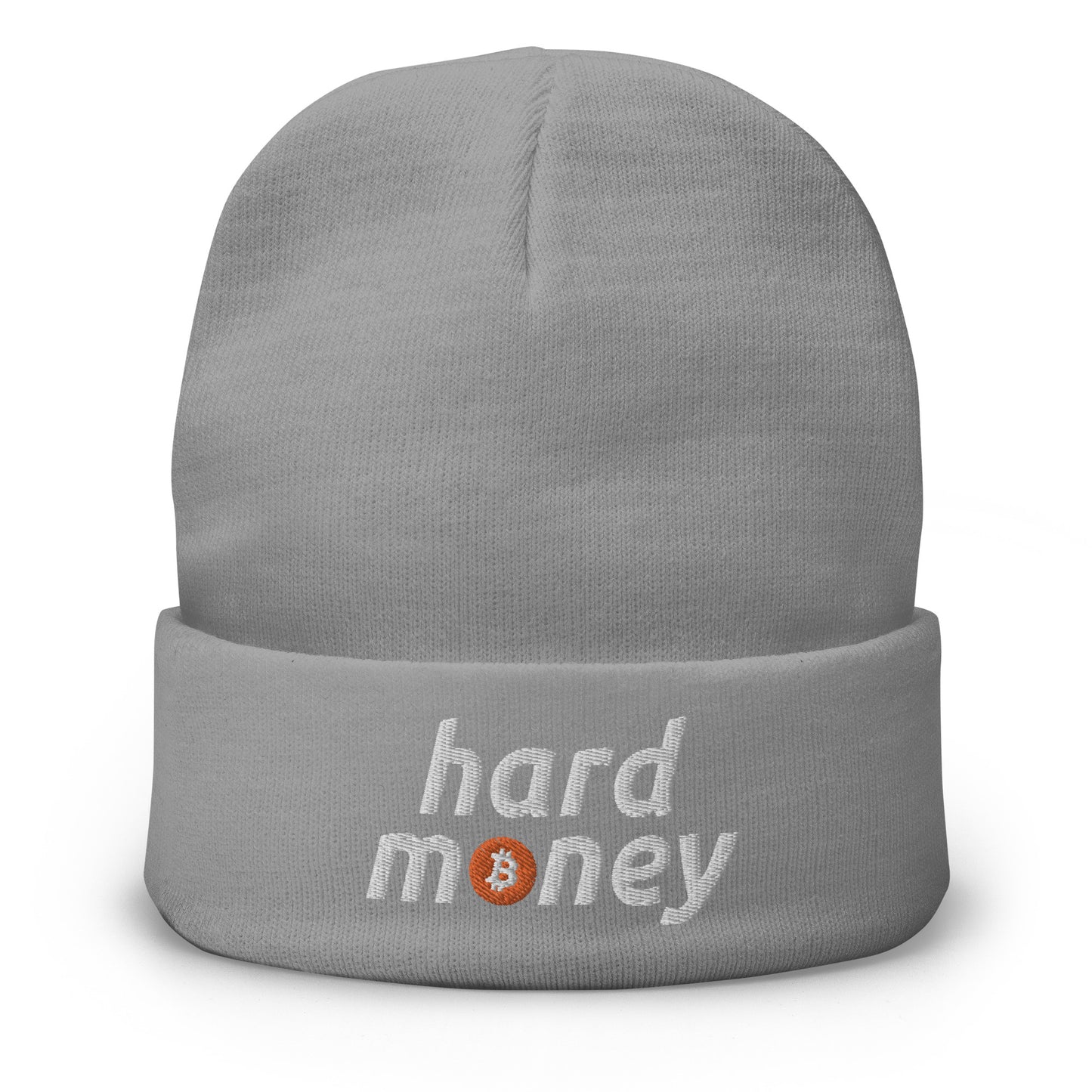 Hard Money BTC Bitcoin Embroidered Beanie